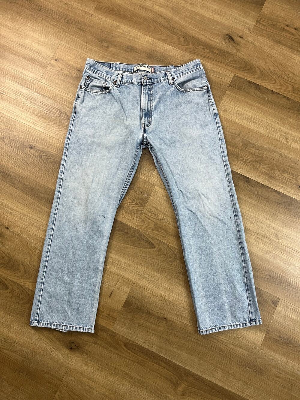 Levi's 505 Straight Fit Jeans Light Wash 38x30